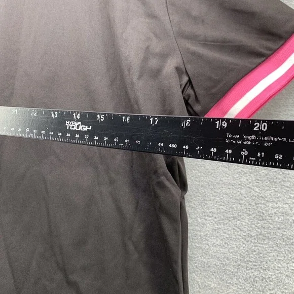 Women Black Bodycon Shirts & Shorts with Sequined Front Logo Set Size XL (A41) - Picture 9 of 13